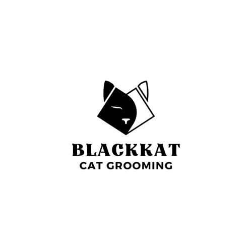 Minimalist Abstract Geometric Cat Logo