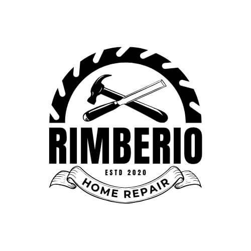 Black and White Vintage Home Repair Logo