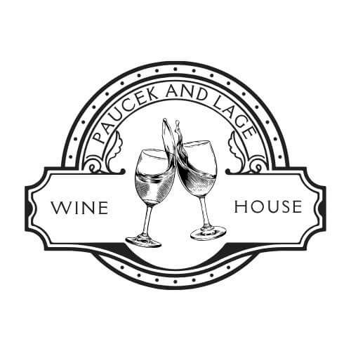 Black and White Vintage Wine Logo