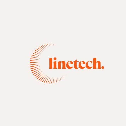 Orange Modern Abstract Geometric Sun Logo