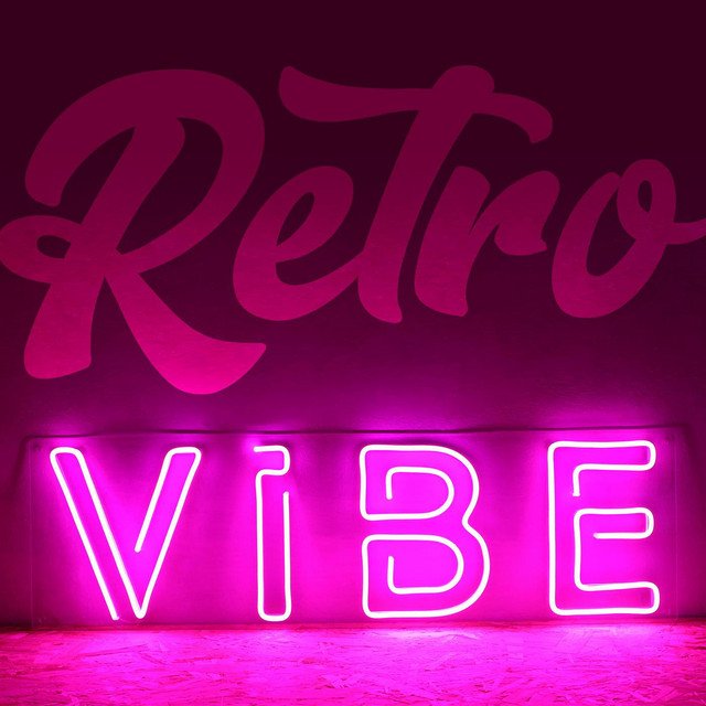 RetroVibe Neon Logo